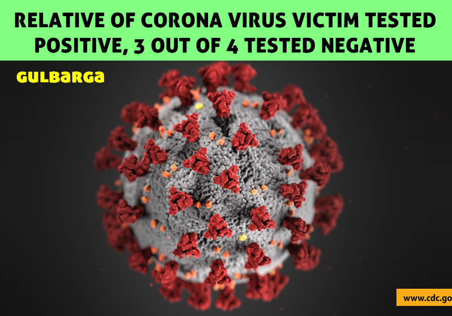 One Family member of Marhoom Sadar Qazi Gulbarga (Victim of CoronaVirus) tested Positive, 3 out of 4 test negative