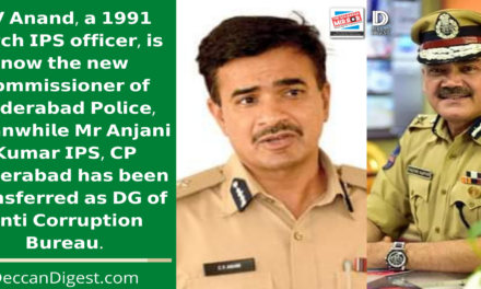 Massive shuffle in Telangana Police, 30 IPS transferred, CV Anand gets CoP Hyderabad, Anjani Kumar to Head ACB