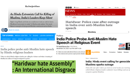 International Disgrace: #haridwarGenocidalMeet Hate speeches by Hindu seers spark National & International outrage bringing disgrace to country.