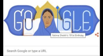 on her 191th Birth Anniversary, Fatima Shaikh, one of the first Indian Muslim Woman teachers, honored with a doodle